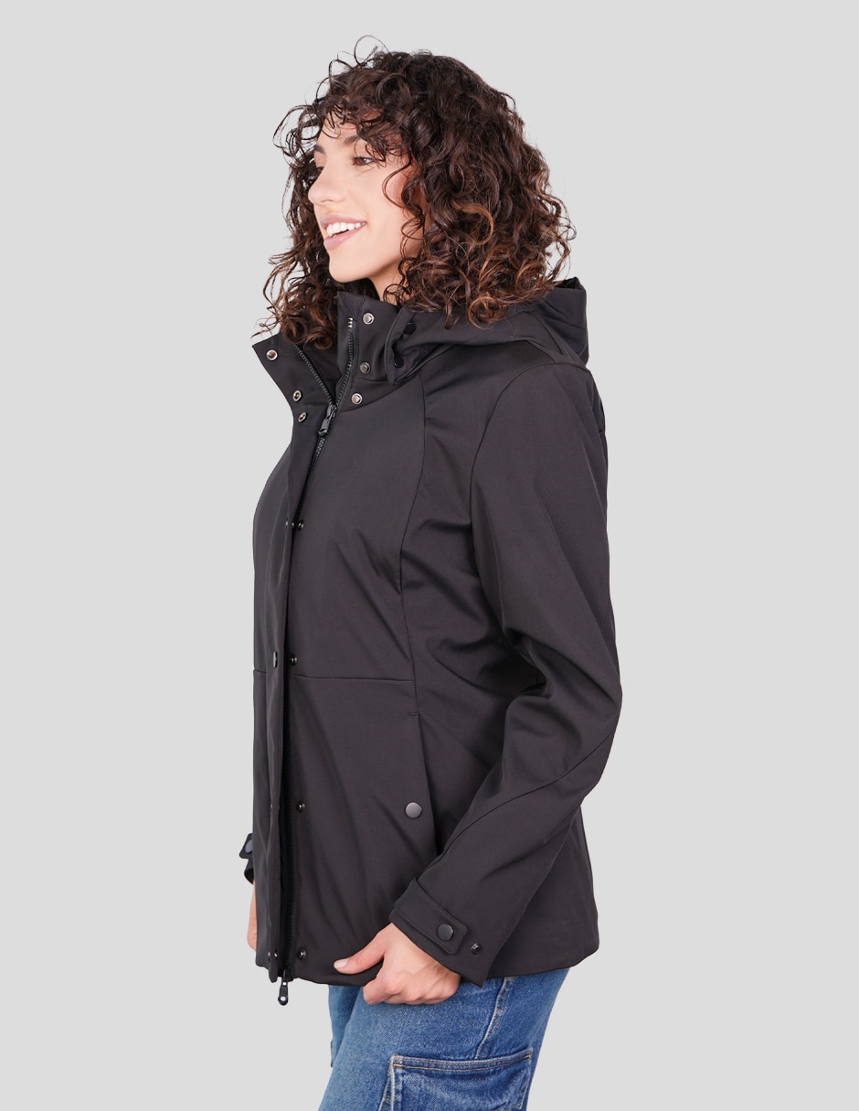 Chamarra casual softshell impermeable para mujer 3
