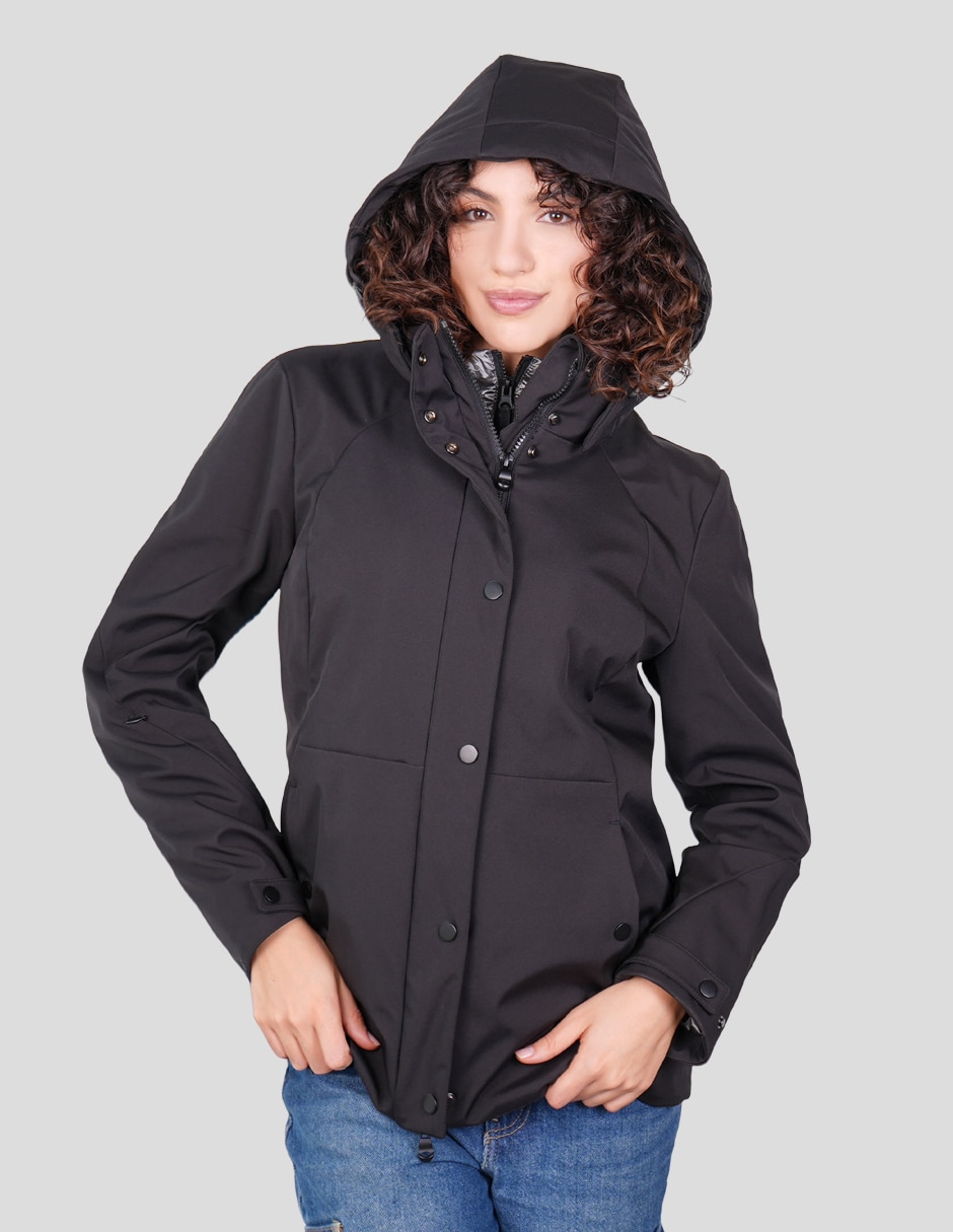 Chamarra casual softshell impermeable para mujer 2