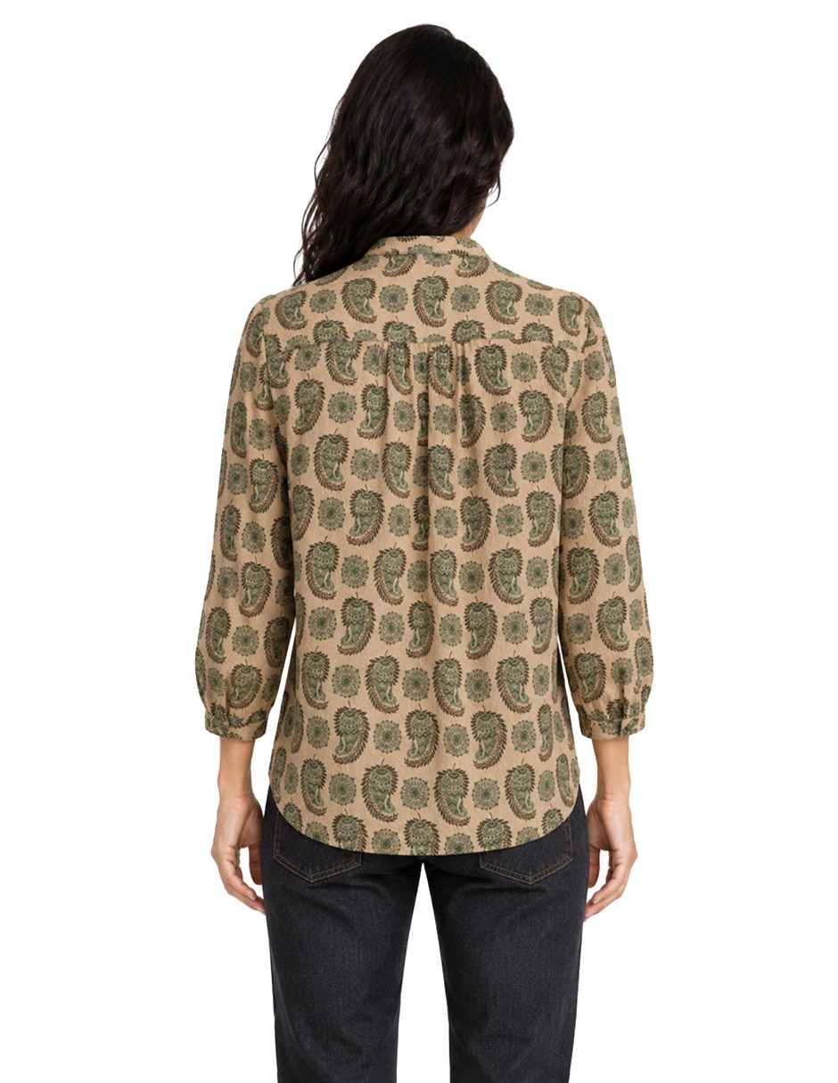 Blusa manga larga para mujer