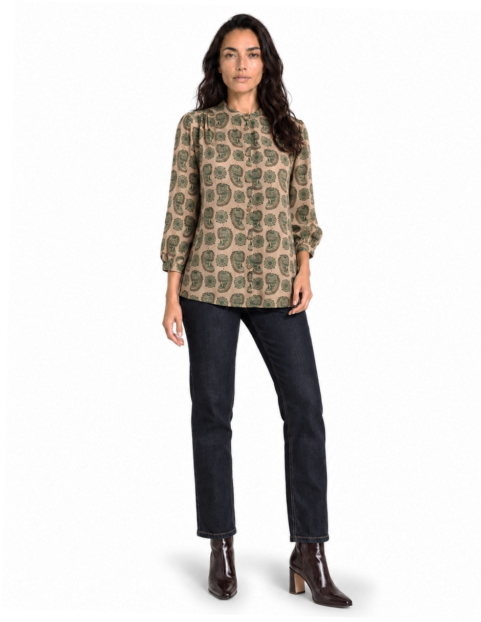 Blusa manga larga para mujer 6