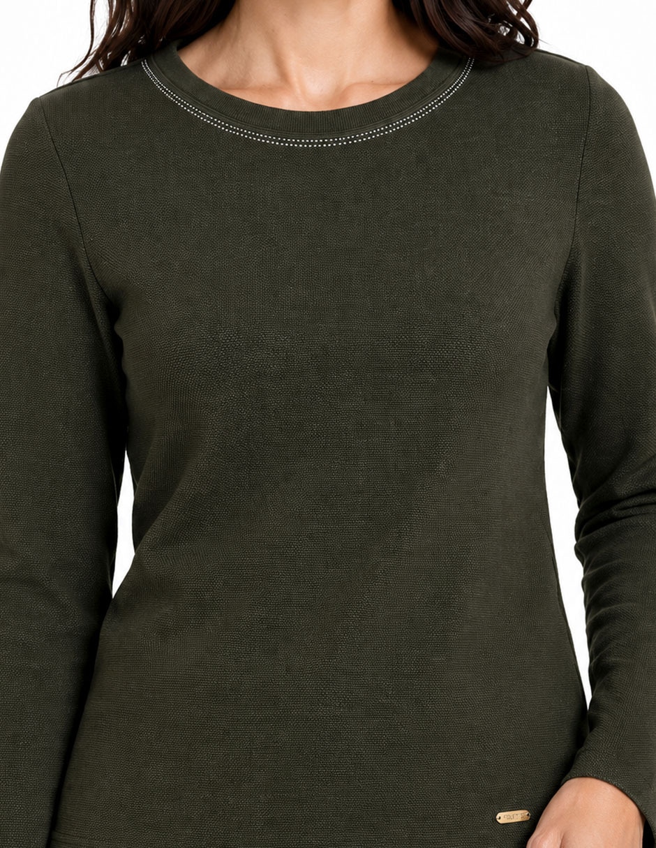 Blusa manga larga para mujer