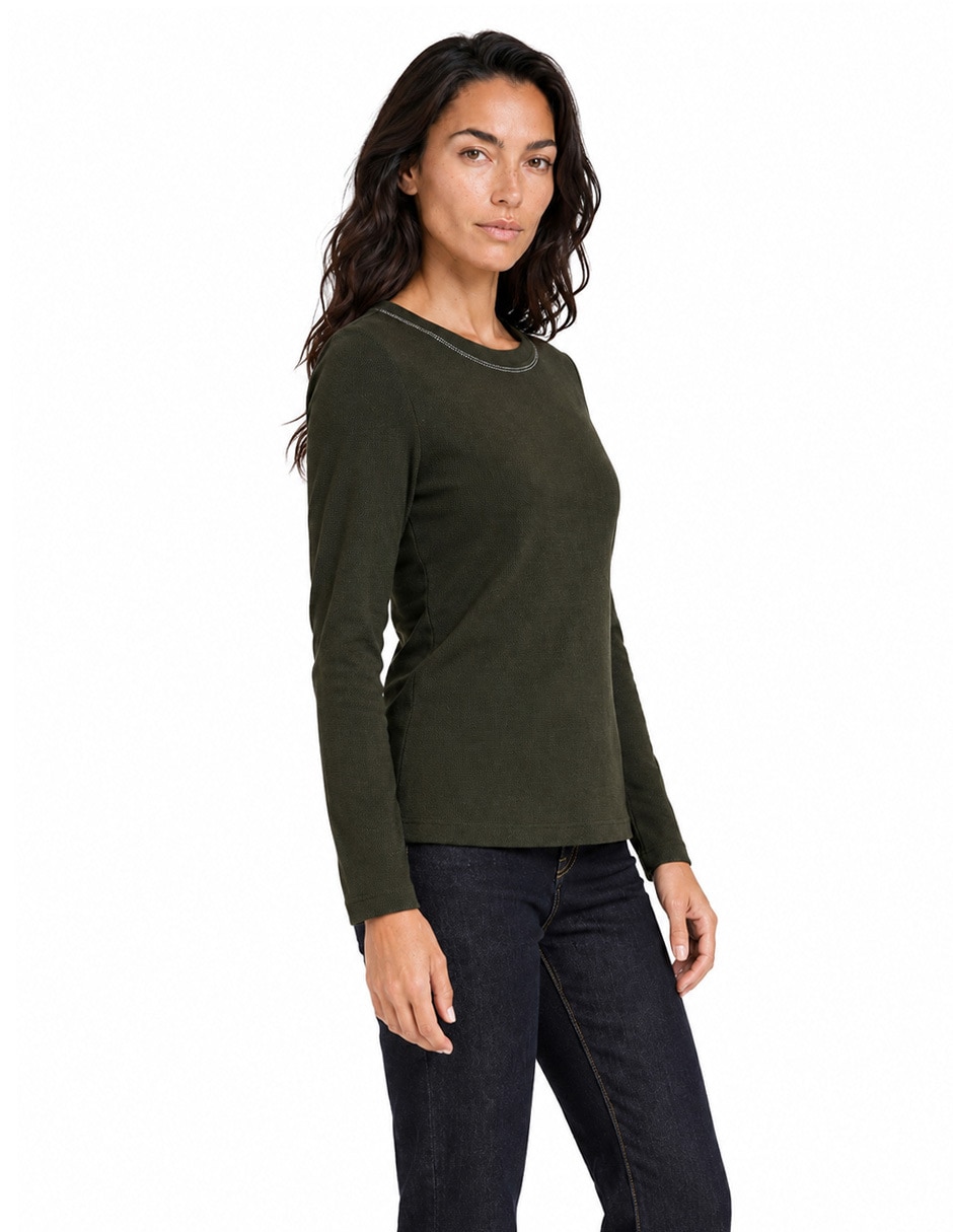 Blusa manga larga para mujer