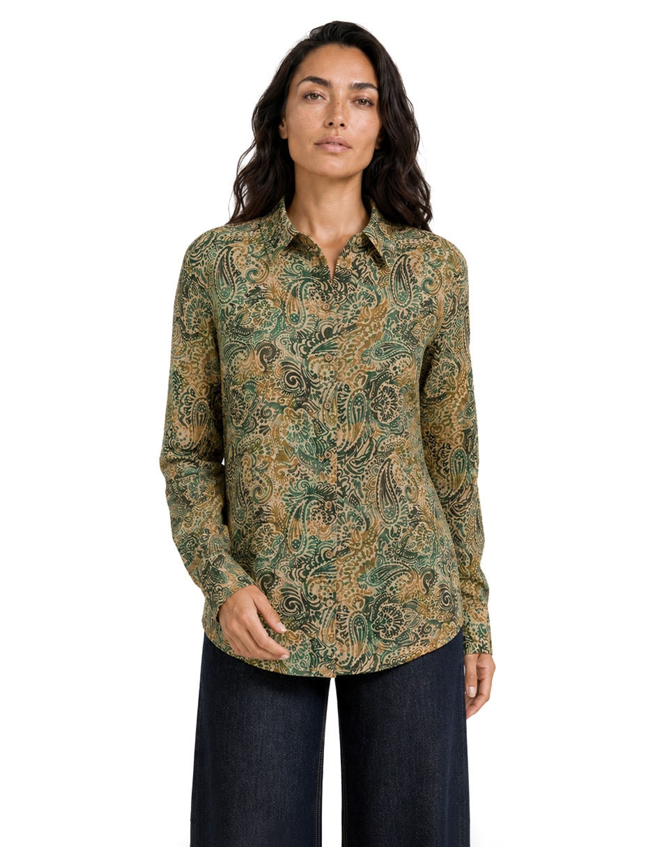 Blusa manga 3/4 para mujer Blusa manga 3/4 para mujer
