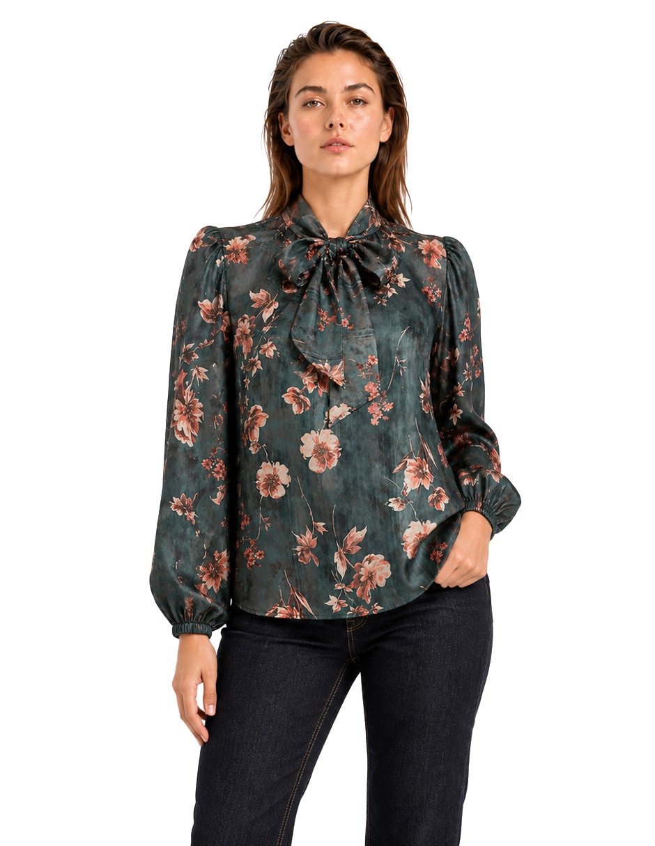 Blusa manga larga para mujer