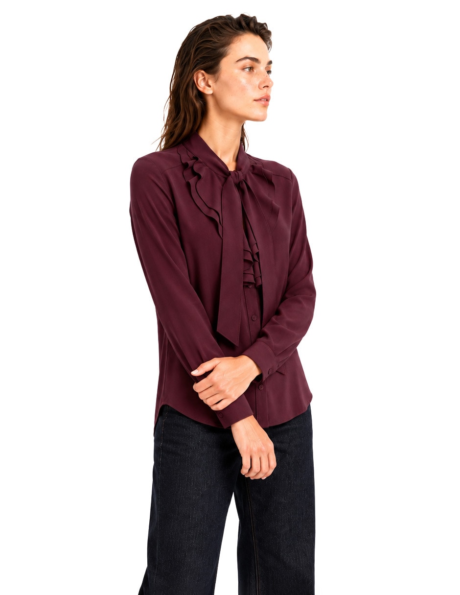 Blusa manga larga para mujer 3