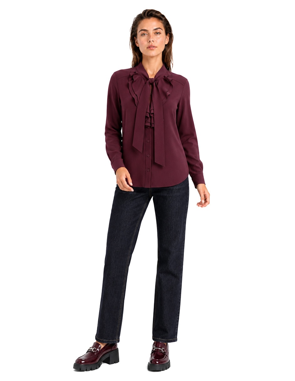Blusa manga larga para mujer 6