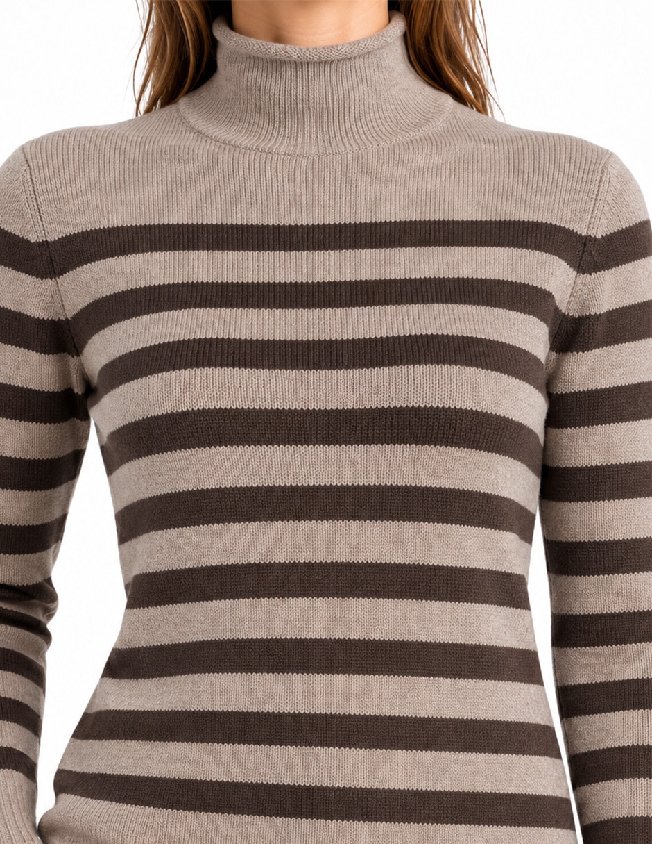 Suéter cuello alto para mujer 4