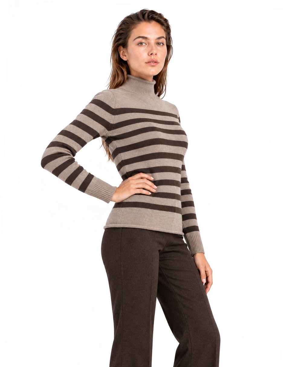 Suéter cuello alto para mujer 3