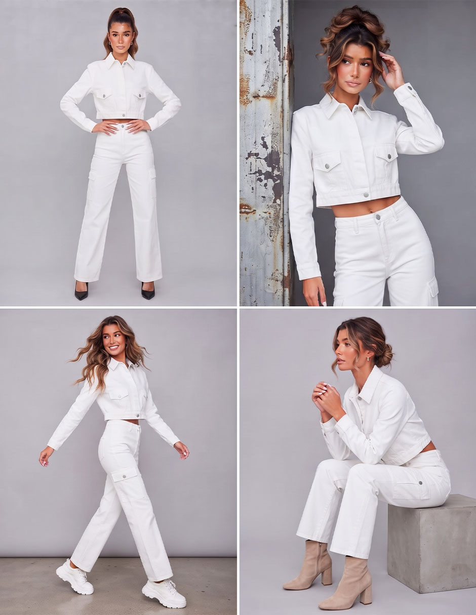 Conjunto casual cargo para mujer