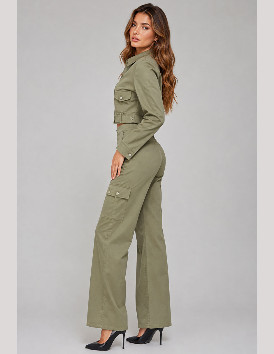 Conjunto casual cargo para mujer