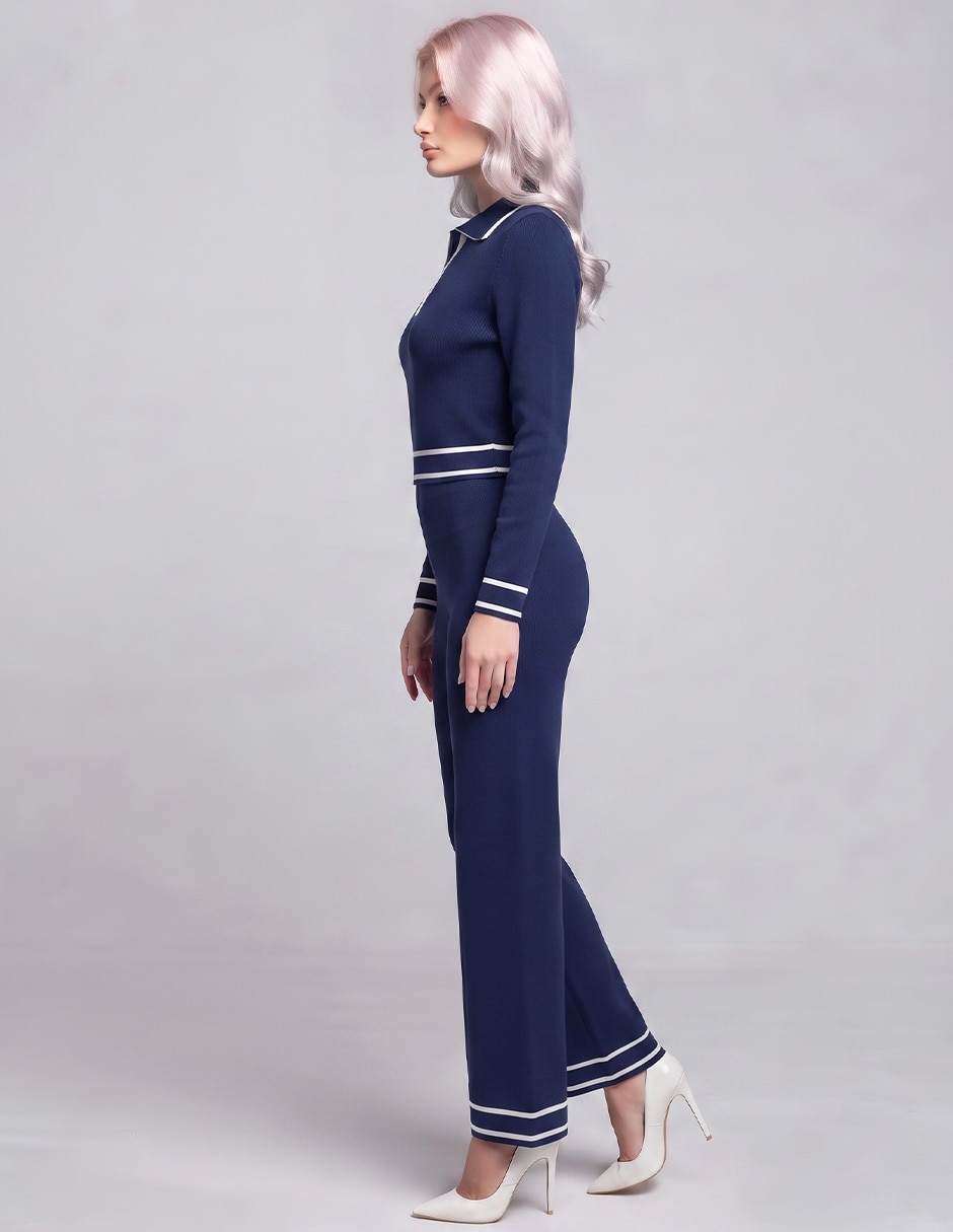 Conjunto casual tejido de algodón para mujer 5