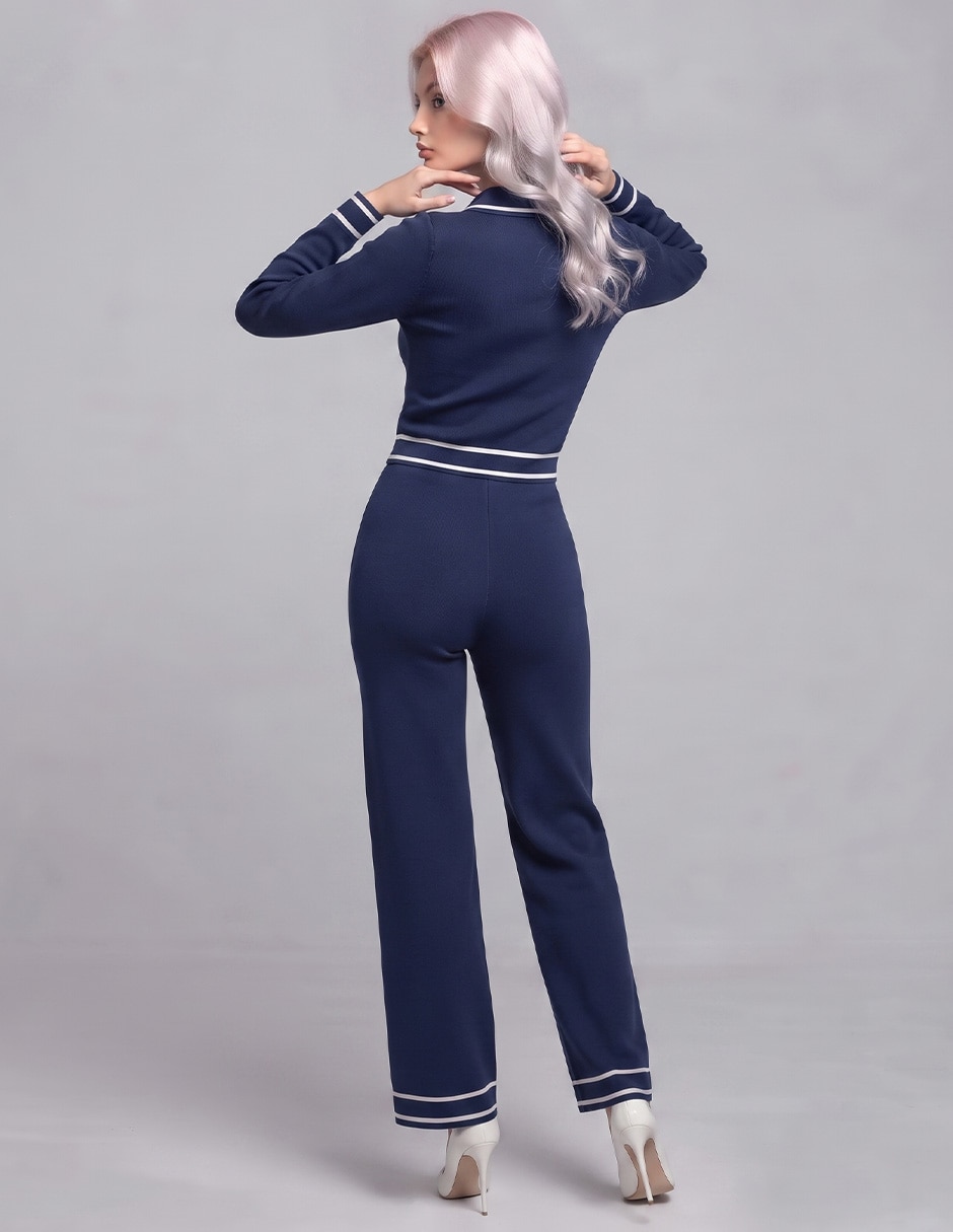 Conjunto casual tejido de algodón para mujer 3