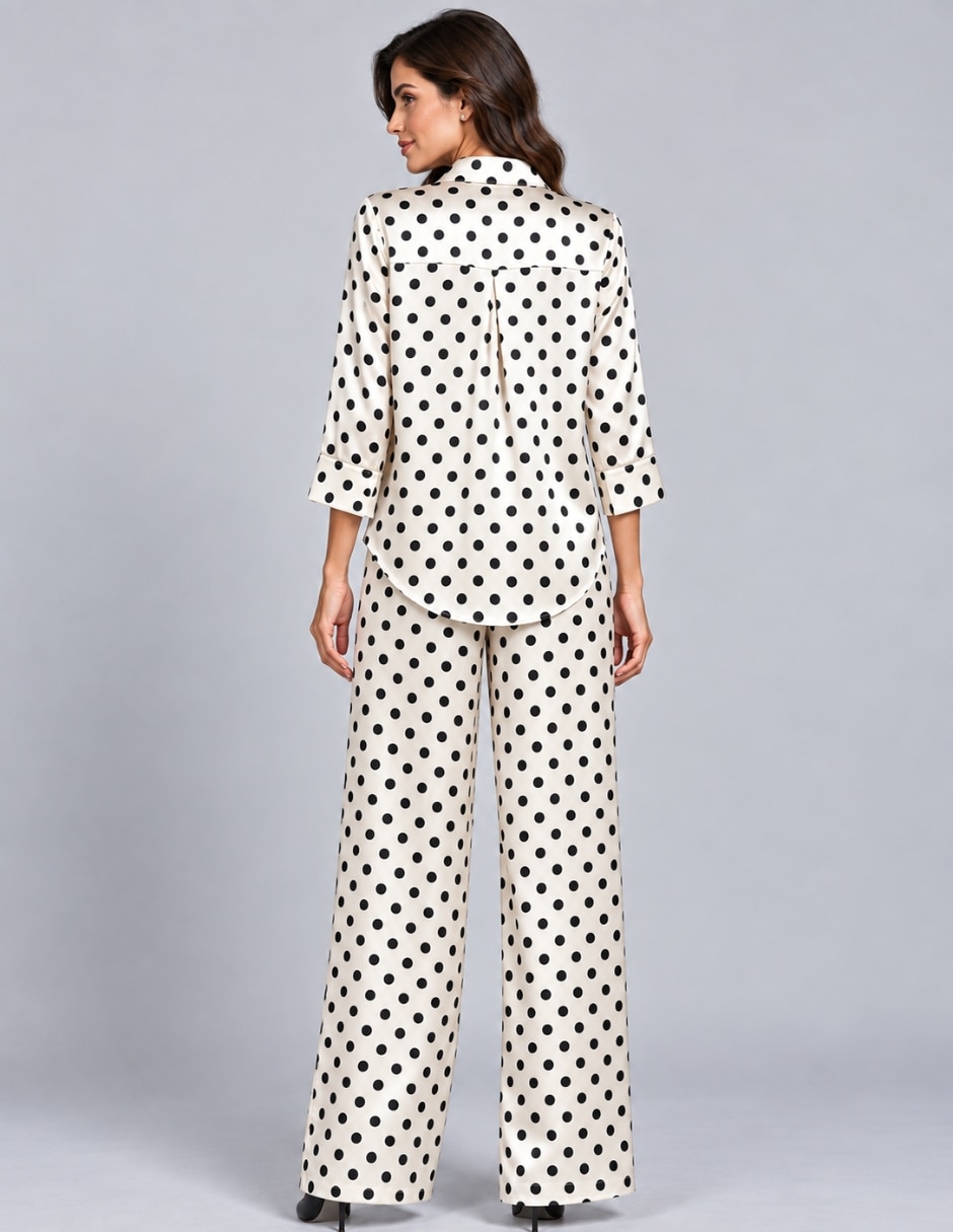 Conjunto Casual OTOÑO / INVIERNO de Satín para No aplica Mujer 2