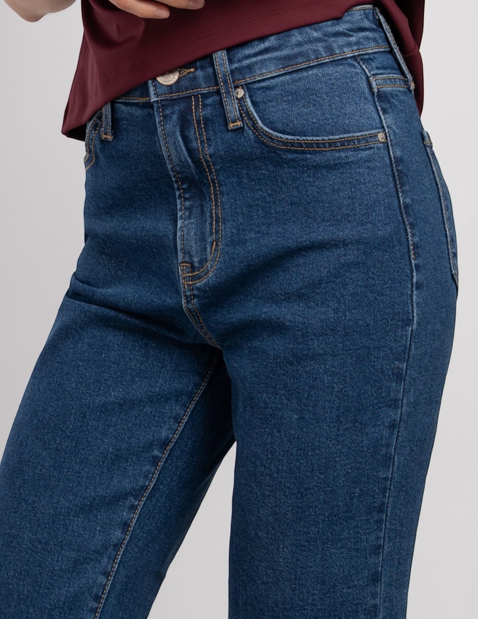 Jeans regular straight para mujer 2