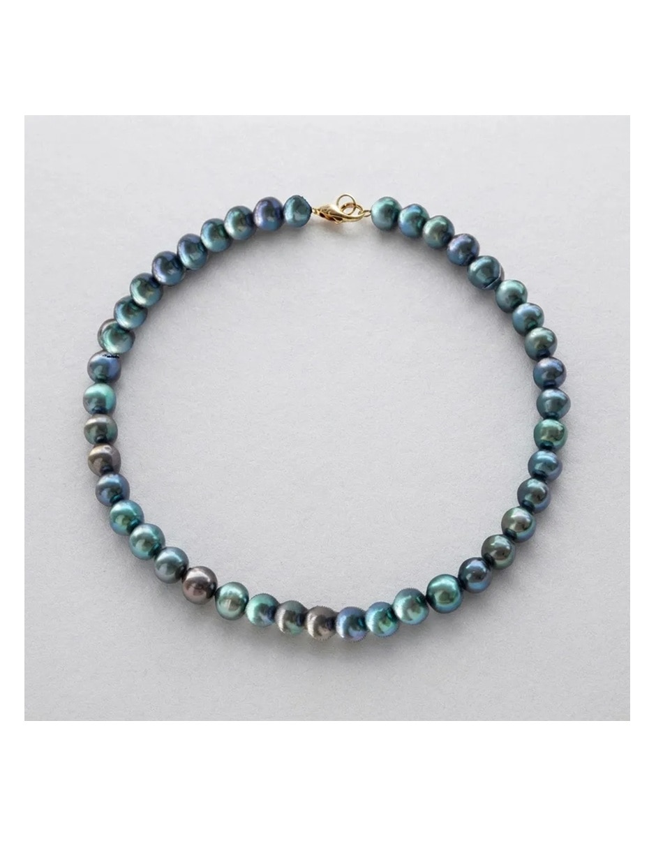 Collar clásico de baño oro 14 k 4