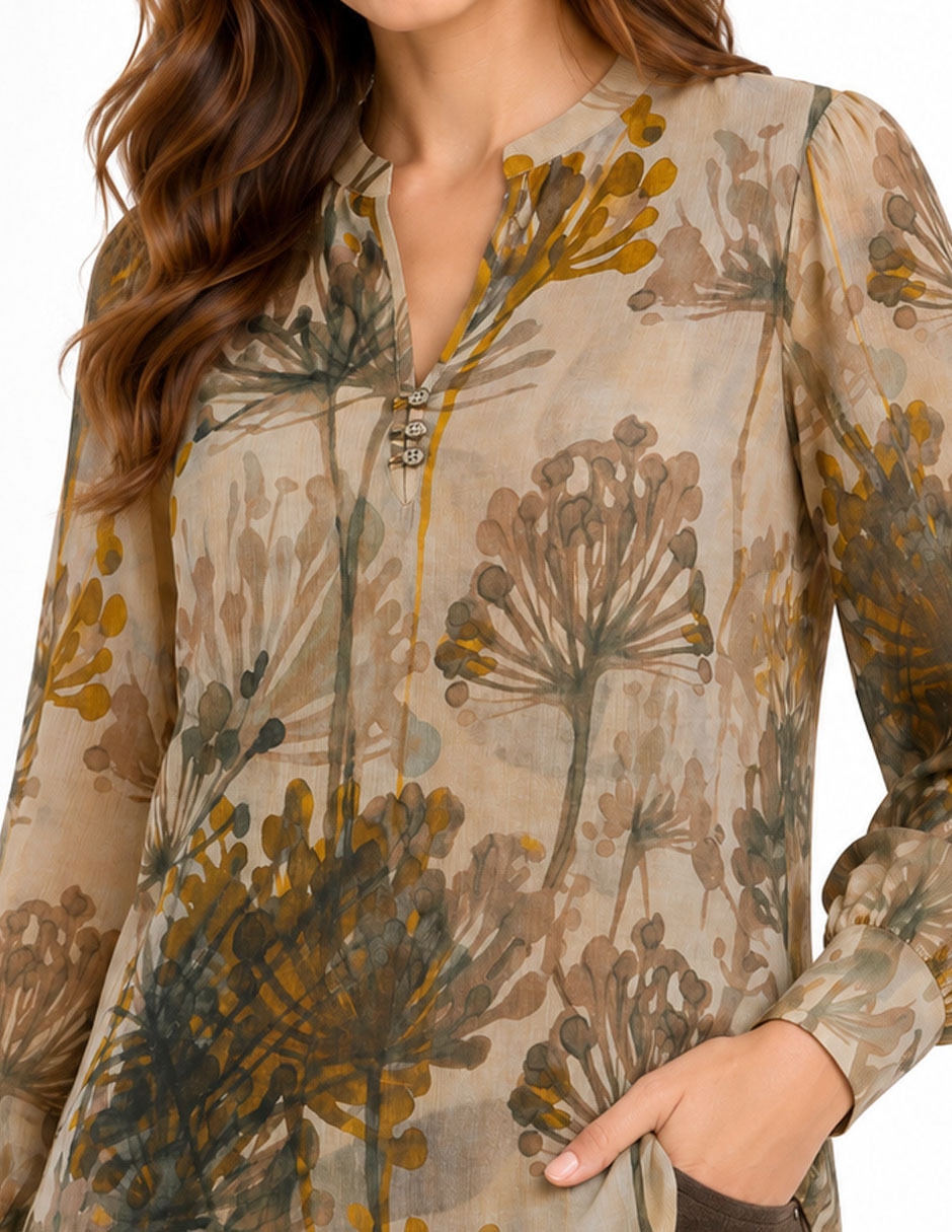 Blusa manga larga para mujer 3