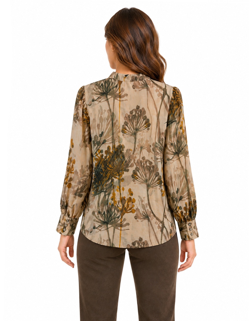 Blusa manga larga para mujer 5