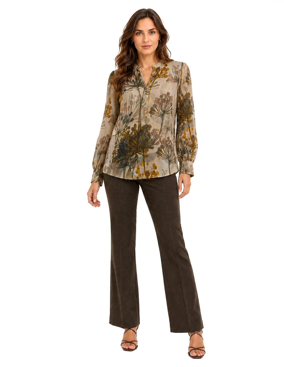 Blusa manga larga para mujer 6