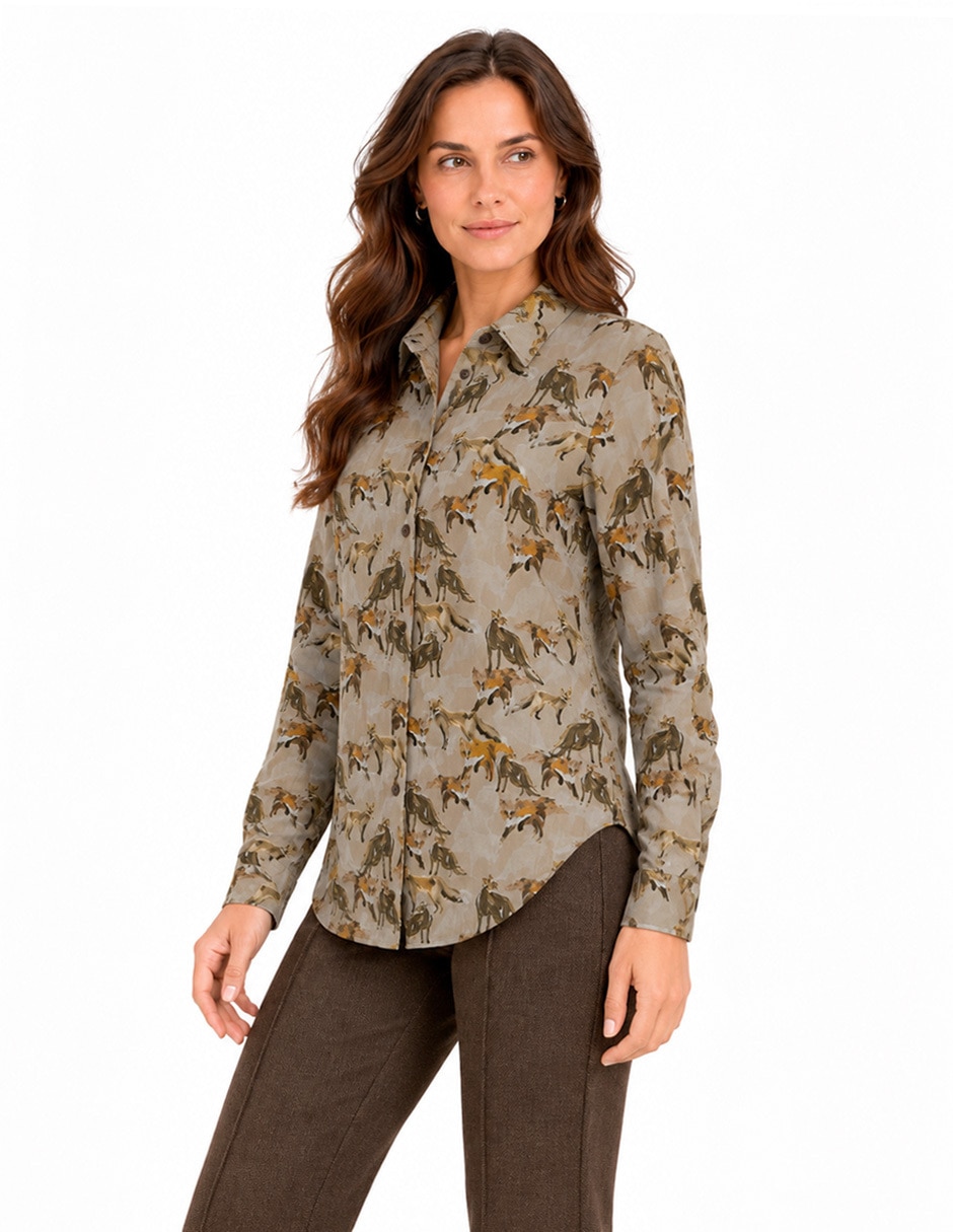 Blusa manga larga para mujer 4