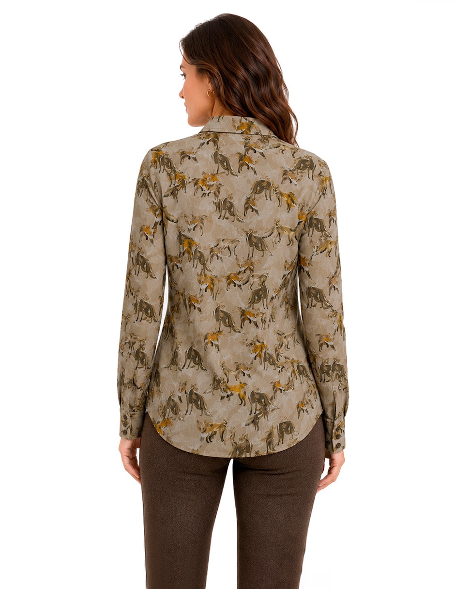 Blusa manga larga para mujer 5