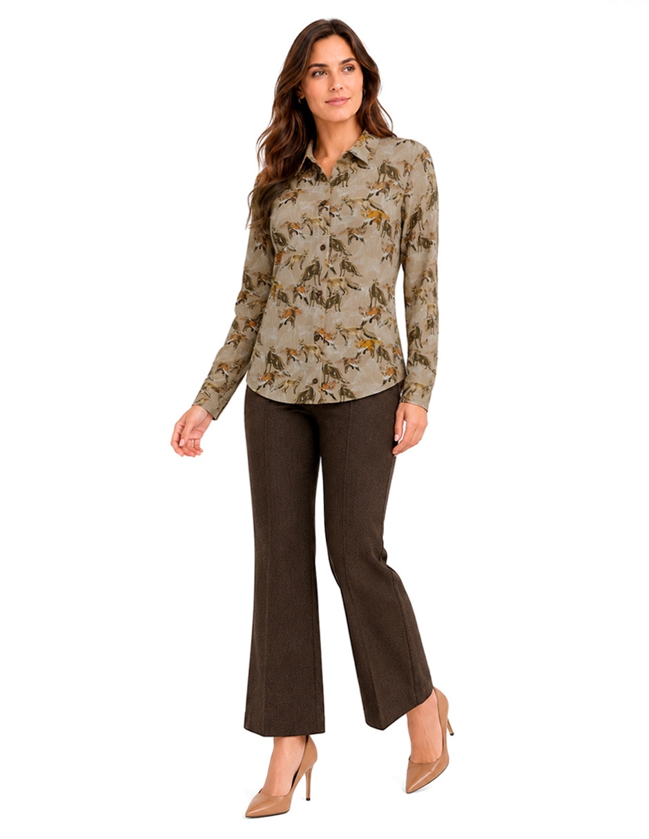 Blusa manga larga para mujer 6