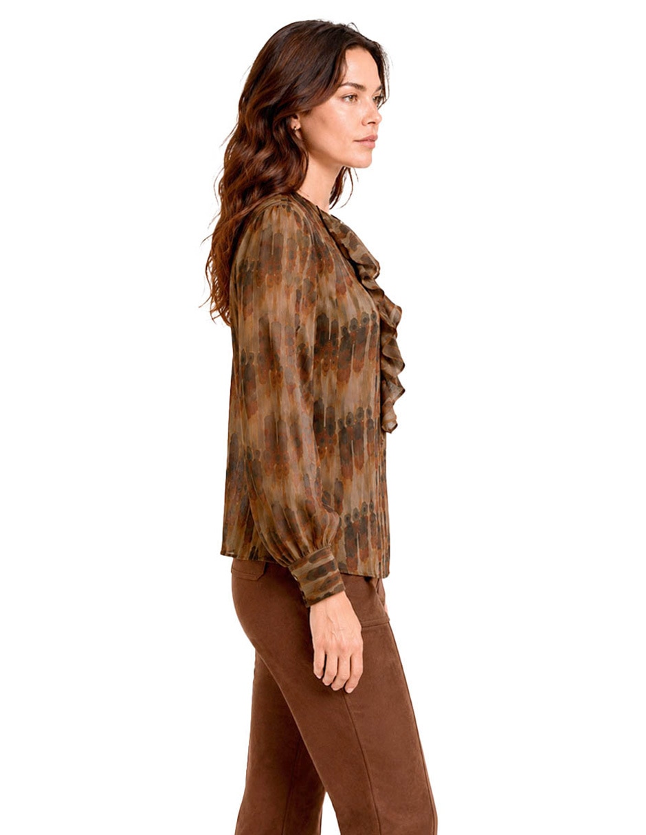 Blusa manga larga para mujer 4