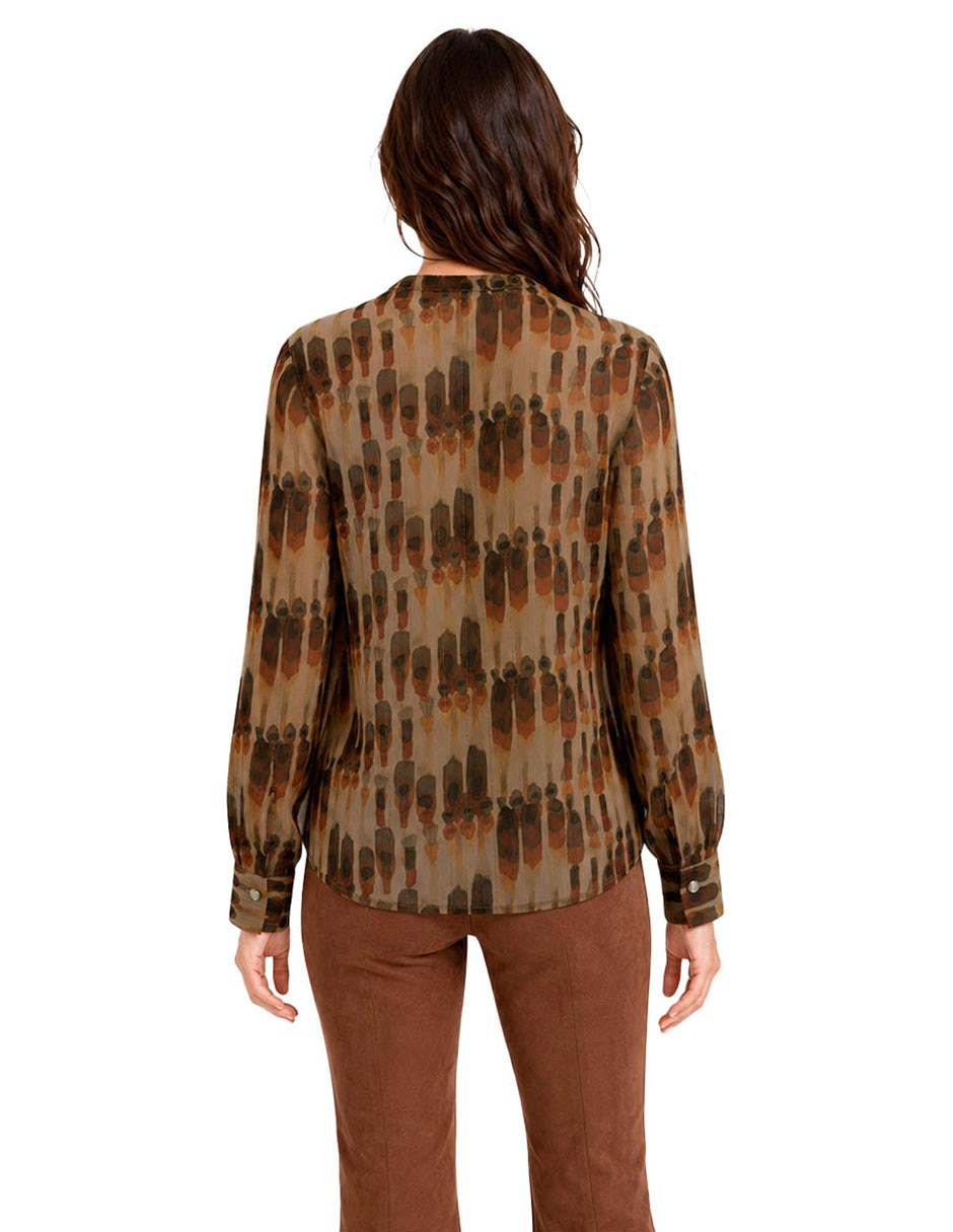 Blusa manga larga para mujer 5