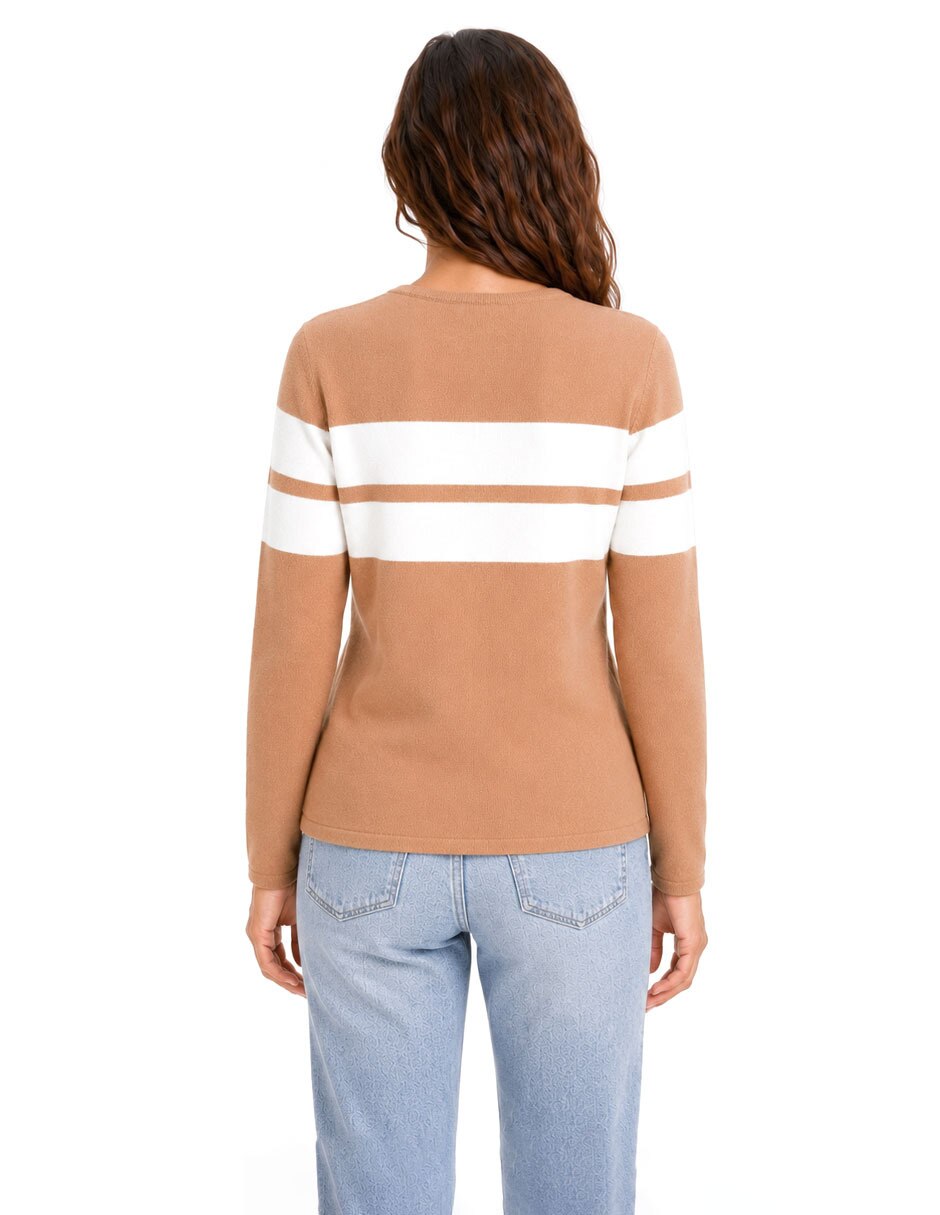 Suéter cuello redondo para mujer 5