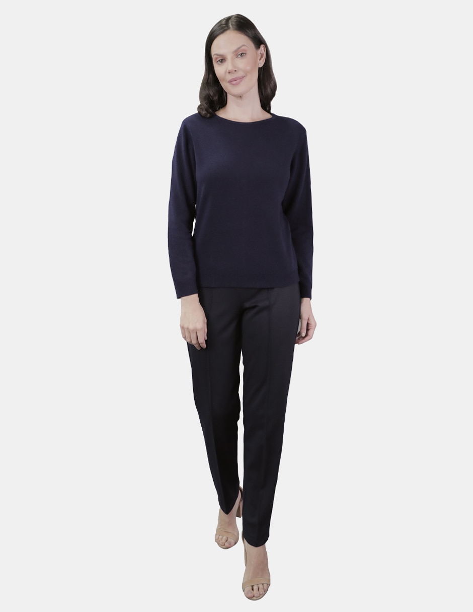 Suéter cuello redondo para mujer 6
