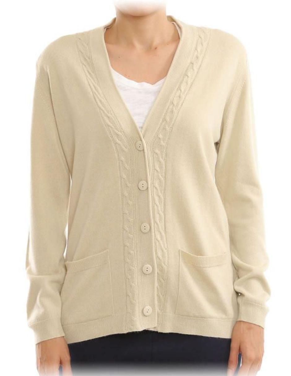 Suéter cuello v para mujer