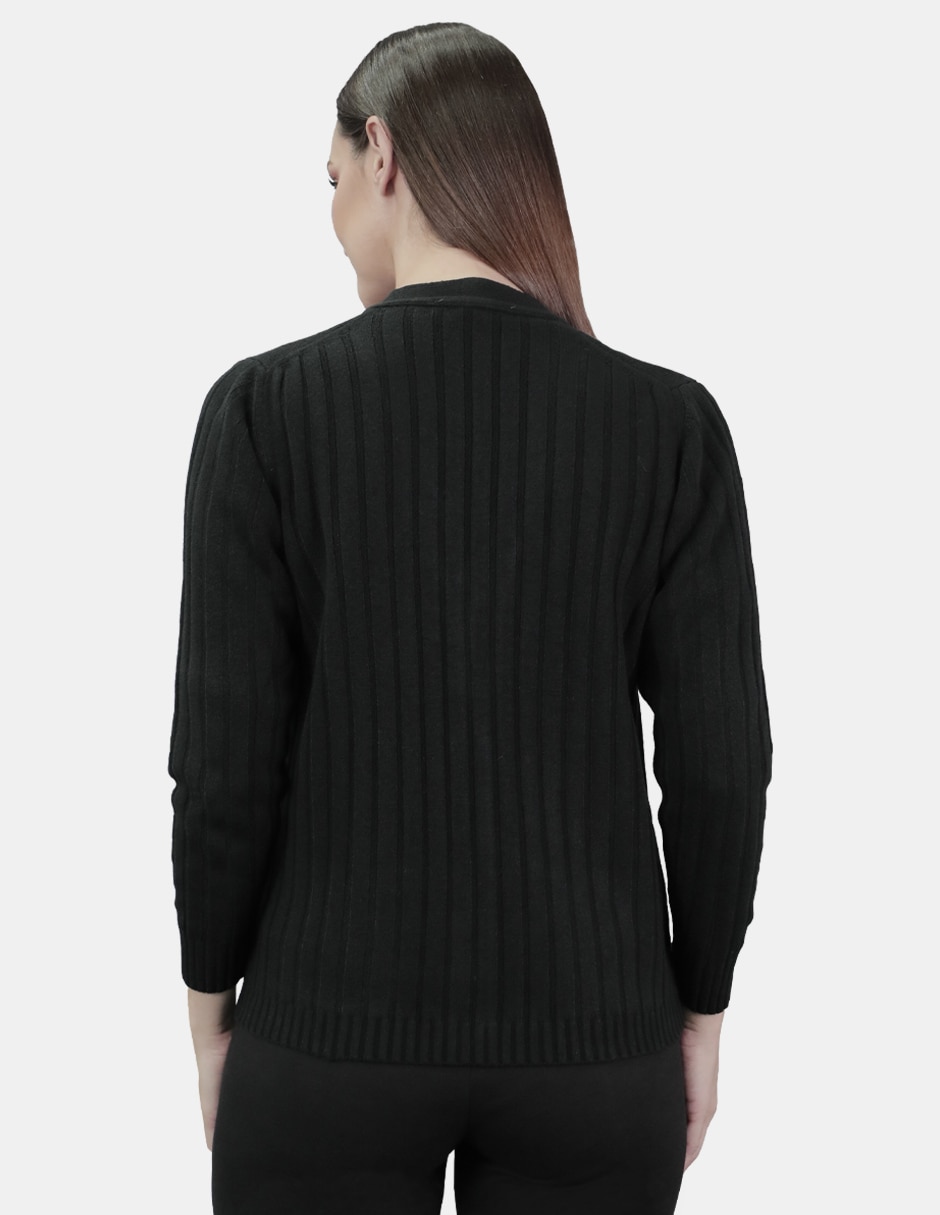 Suéter cuello v para mujer 2