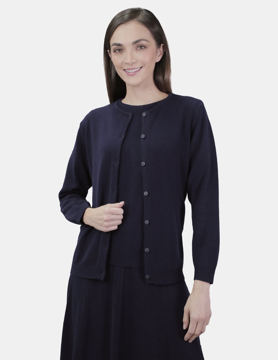 Suéter cuello redondo para mujer 4