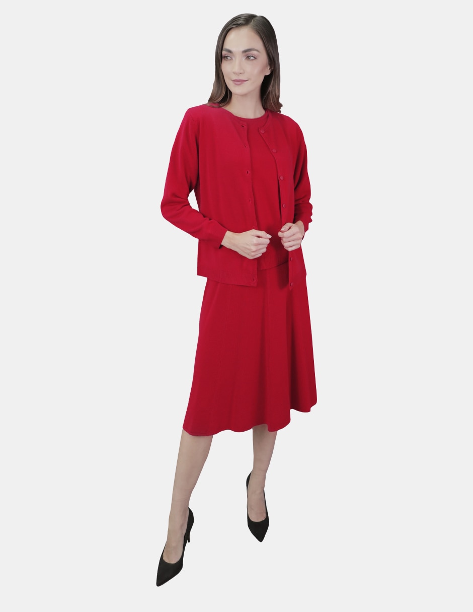 Suéter cuello redondo para mujer 4