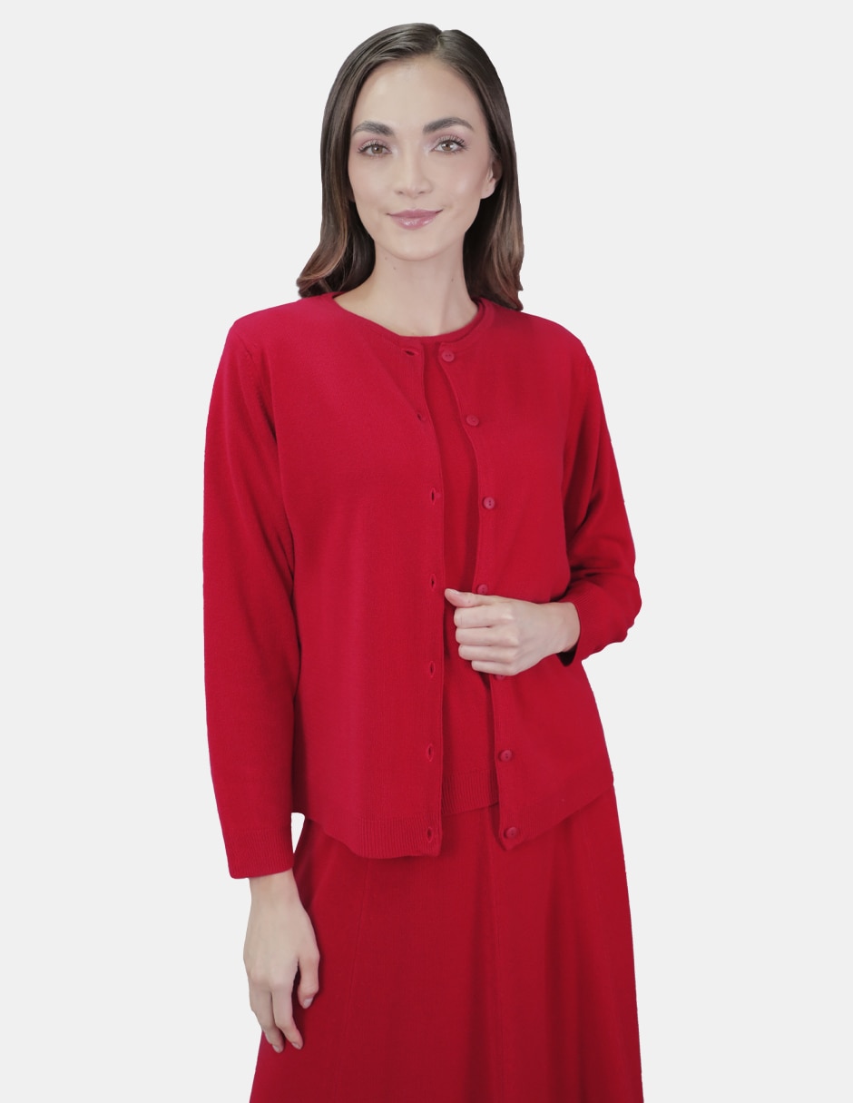 Suéter cuello redondo para mujer