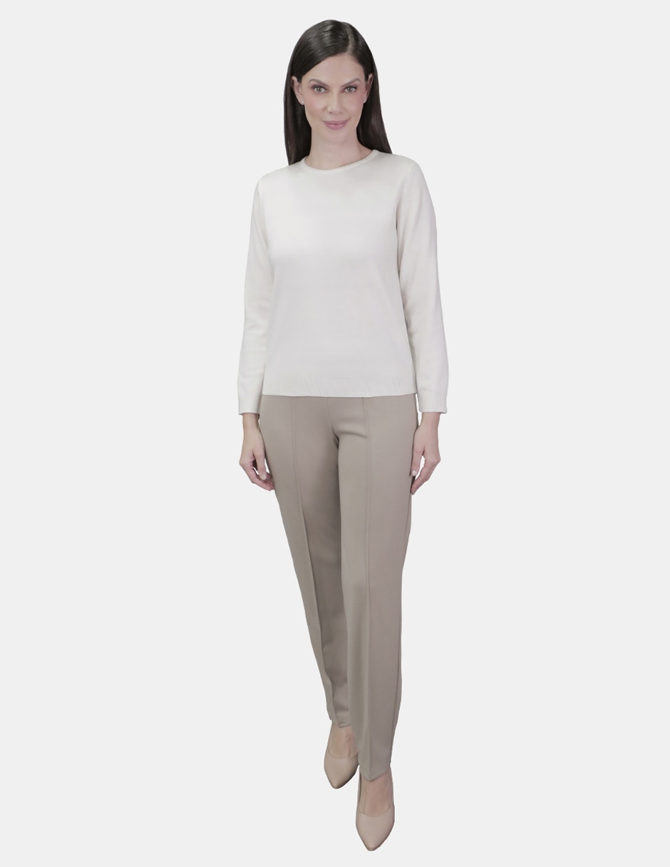 Suéter cuello redondo para mujer 3